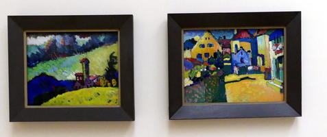 Landscape and cityscape by Kandinsky