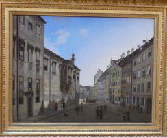 City street with buildings on both sides