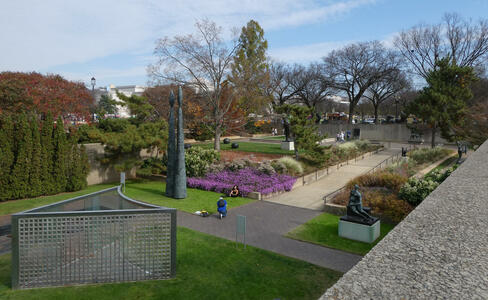 sculpture garden long view