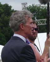 Bill Nye doing interview