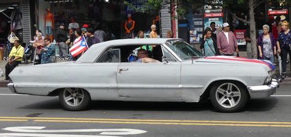 Gray classic car