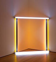 Neon tubing in a corner