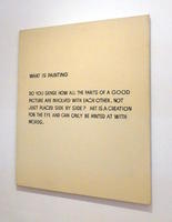 Painting using words to describe “What is painting?”