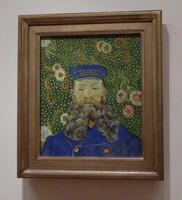postman with long beard, by Van Gogh