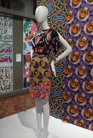 Dress with ladybug motif