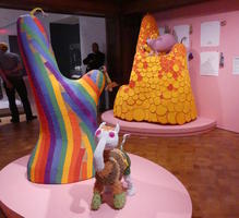 Whimsical multicolored creatures