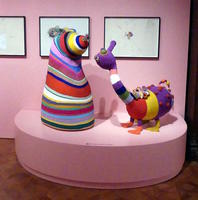Whimsical multicolored creatures