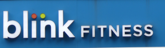 Sign for “blink fitness”