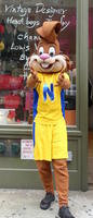 Person in Nesquick Rabbit suit