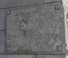 Badly deteriorated stonework: Police Department The City of New York MCMV