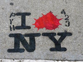 I [upside-down heart with thorns] NY