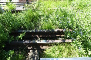 Tracks of old elevated railway