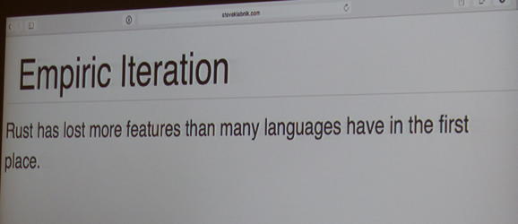 “Rust has lost more features than many languages have in the first place.”