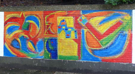 painted ulb wall