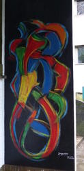 painted ulb wall