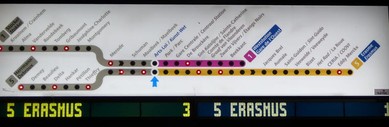 signage subway positions