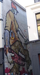 skateboarder wall art