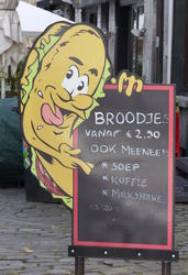 signage sandwich shop