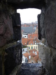 view through battle slit