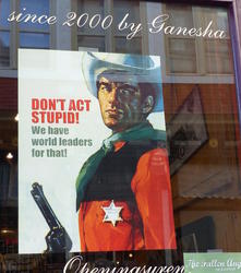signage dont act stupid