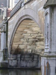under bridge