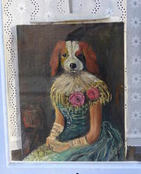 painting in window