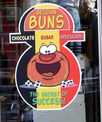 signage belgian buns