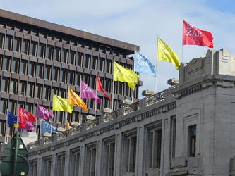bozar colorful flags