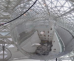 in orbit mirrored ball