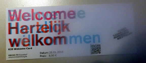 museum welcome ticket