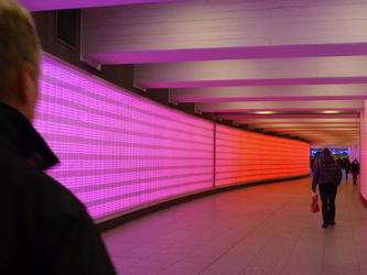 color changing hallway