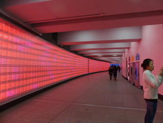 color changing hallway