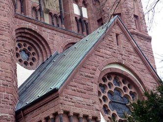 church windows closeup