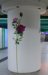 pillar with flower
