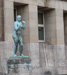 Sculpture of standing woman