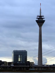 rheinturm from distance