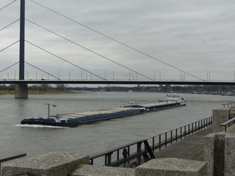 barge on rhine