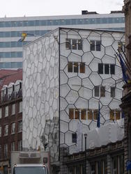 irregular shape framing on building