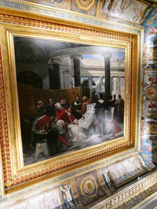 ceiling painting bearded academics