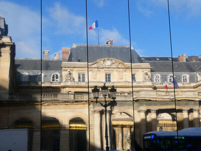 state dept bldg in mirrors
