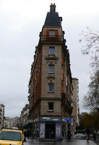 triangular building