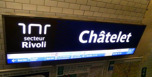 large station sign