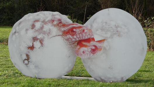 spheres with snakes emerging