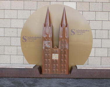 large chocolate colored church