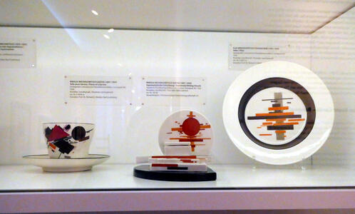 dishware with abstract designs