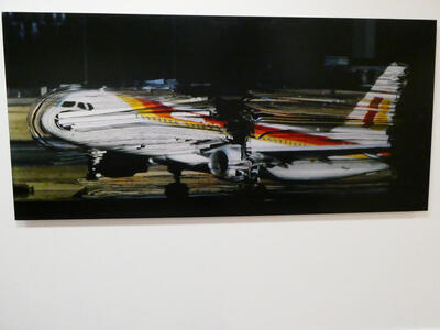 jet plane made of paper and books