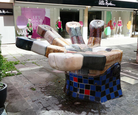 fountain in shape of hand