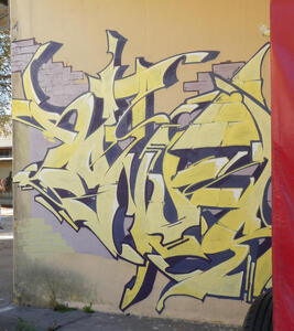 Abstract yellow tag