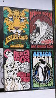 60s style posters for San Diego Zoo