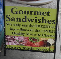 Gourmet sandwishes